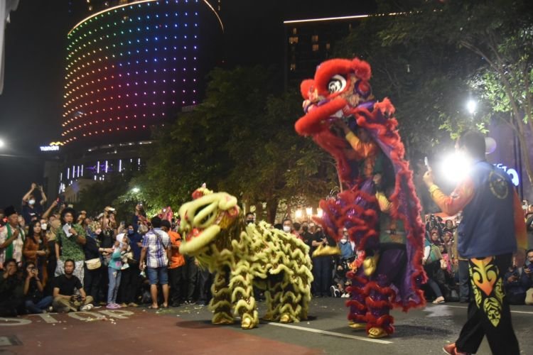 Dok. Pertunjukan kesenian Barongsai di Kota Surabaya, Jawa Timur (Pemkot Surabaya)