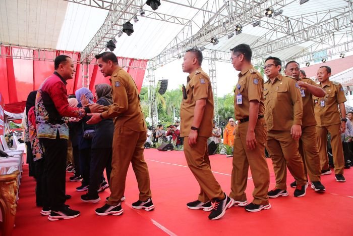 Halal bihalal pegawai di lingkungan Pemkot Surabaya (Istimewa)
