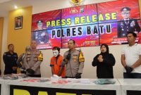 Dalam penyelidikan, pelaku mengaku tidak mengenal para korban dan tidak memiliki motif dendam pribadi (Foto: Hum/Res Batu)