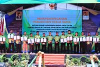 Puncak Peringatan Hari Lingkungan Hidup Sedunia 2024 yang digelar di Taman Pandan Wilis, Kabupaten Nganjuk, Rabu (9/10/2024).