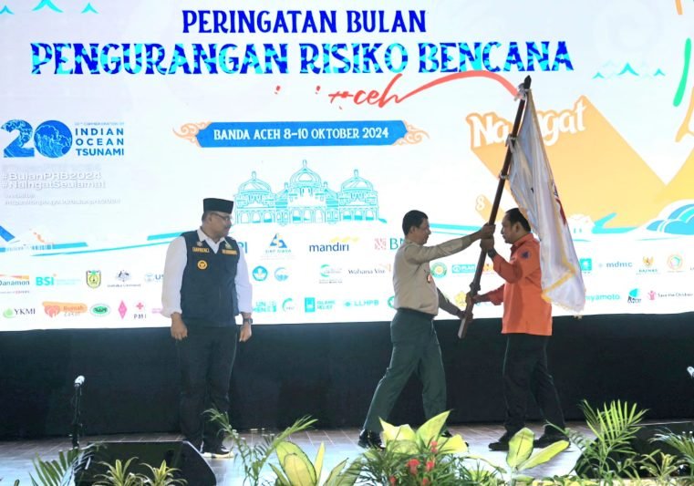 Puncak Peringatan Bulan PRB 2024 di Balee Meuseuraya Aceh (BMA), Banda Aceh, Kamis (10/10/2024). (dok. BPBD Jatim)
