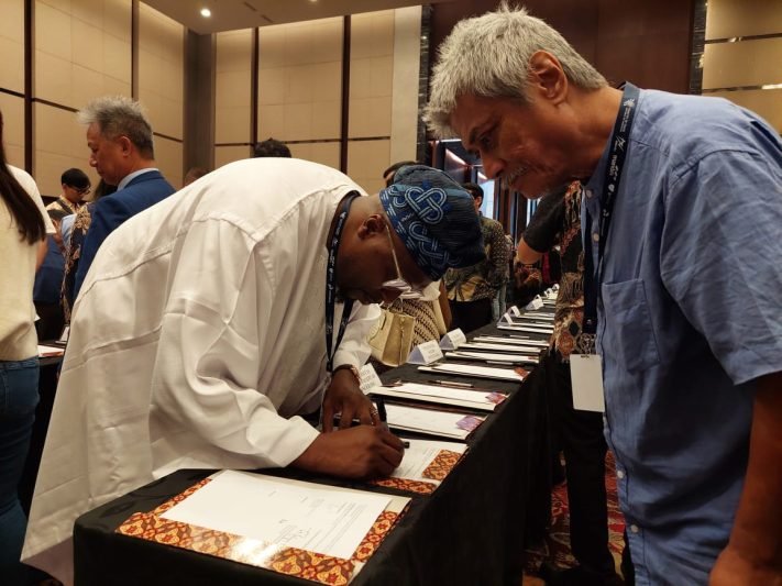 MoU Signing Trade Expo Indonesia (TEI) 2024, Hall Nusantara ICE BSD, Tangerang, Banten, Jumat (11/10/2024) (dok. PENS)