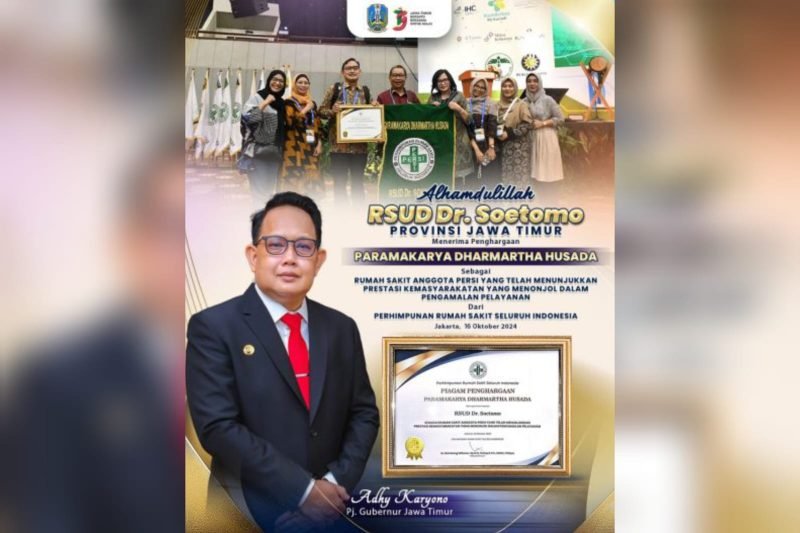 Penghargaan Paramakarya Dharmartha Husada dari Perhimpunan Rumah Sakit Seluruh Indonesia (PERSI) (Pemprov Jatim)