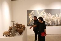 Pameran seni rupa ARTSUBS 2024 resmi dibuka di Kota Surabaya, Sabtu (26/10/2024).