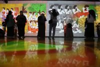 Video mapping bertema 'LUMIORIA' bertempat di Basement Alun-Alun Surabaya (dok. Pemkot Surabaya)