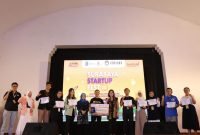 Surabaya Startup Festival (SSF) 2.0 di Gedung Barat Balai Pemuda Surabaya, Minggu (6/10/2024).