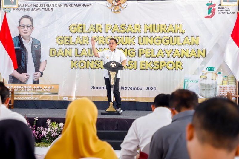 Peluncuran layanan konsultasi ekspor, pusat kurasi indag serta gallery indag di Disperindag Provinsi Jawa Timur (Pemprov Jatim)