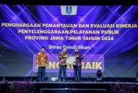 Pameran Pelayanan Publik Serta Penganugerahan Penghargaan Pelayanan Publik, Akuntabilitas Kinerja, Zona Integritas dan Budaya Kerja Tahun 2024 di Grand City Surabaya, Rabu (13/11/2024). (Pemprov Jatim)