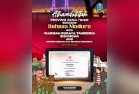 Sertifikasi Warisan Budaya Tak Benda Indonesia (WBTbI) yang diterima Pempeov Jatim dari Kementerian Kebudayaan (Kemenbud) RI (Pemprov Jatim)