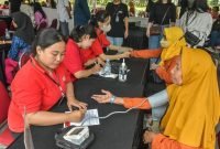 Layanan pengobatan gratis yang digelar Yayasan Mawa Sharon Peduli bersama Pemkot Surabaya menargetkan 2.5000 orang (Istimewa)