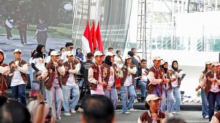 Puncak Peringatan Hari Anak Nasional (HAN) 2026 di Kompleks Balai Pemuda Surabaya, Rabu (29/7/2026).