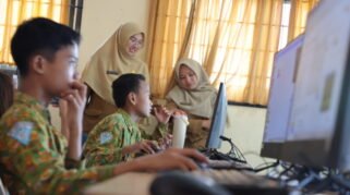 Siswa SDN Tenggilis Mejoyo I Surabaya, Jawa Timur. (Foto: Kominfo Surabaya)